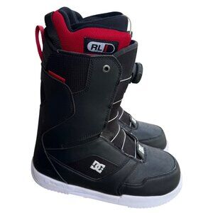 DC Black & Red Mens Snowboarding Boots With BOA Closure System US Size 8